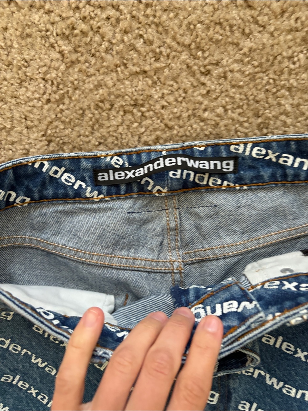 Alexander Wang Logo Jeans - Picture 3 of 10
